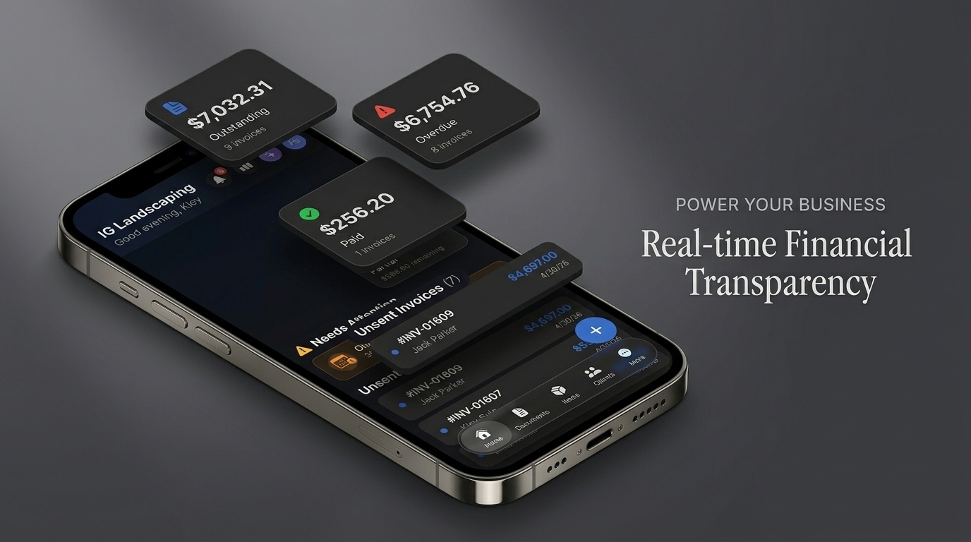 InvoiceGenie Pro invoice app for contractors — create and send professional invoices from any job site